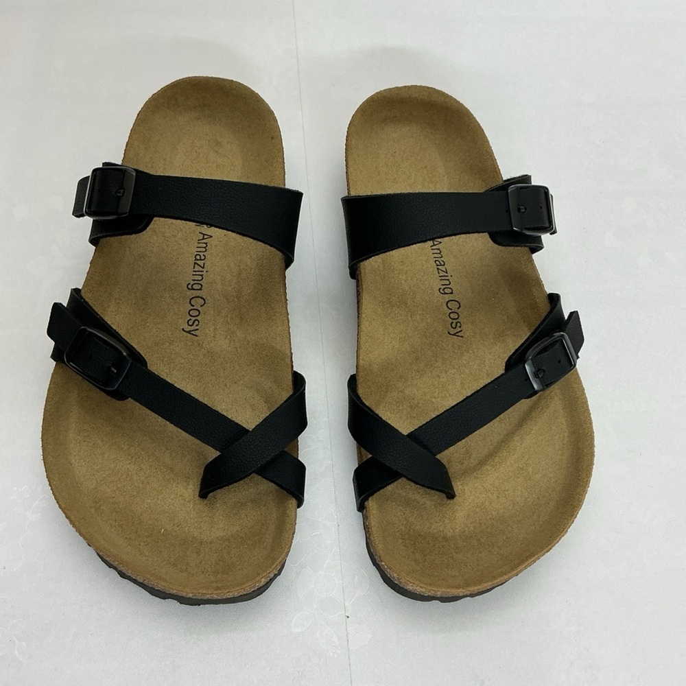Black Strappy Sandals